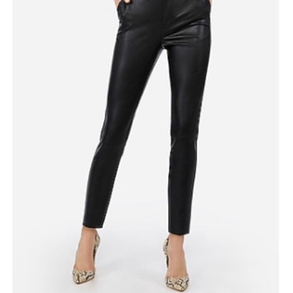 Express x Negin Mirsalehi Vegan Leather Pants